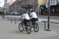 Stranicy na rowerach patroluj miasto